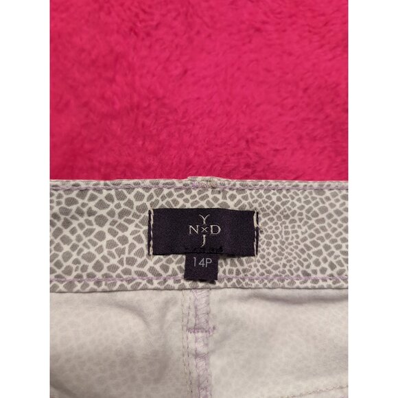 NYDJ Women’s Petite Snake Print Denim Skirt Gray Straight Pencil Size 14P - Picture 5 of 10